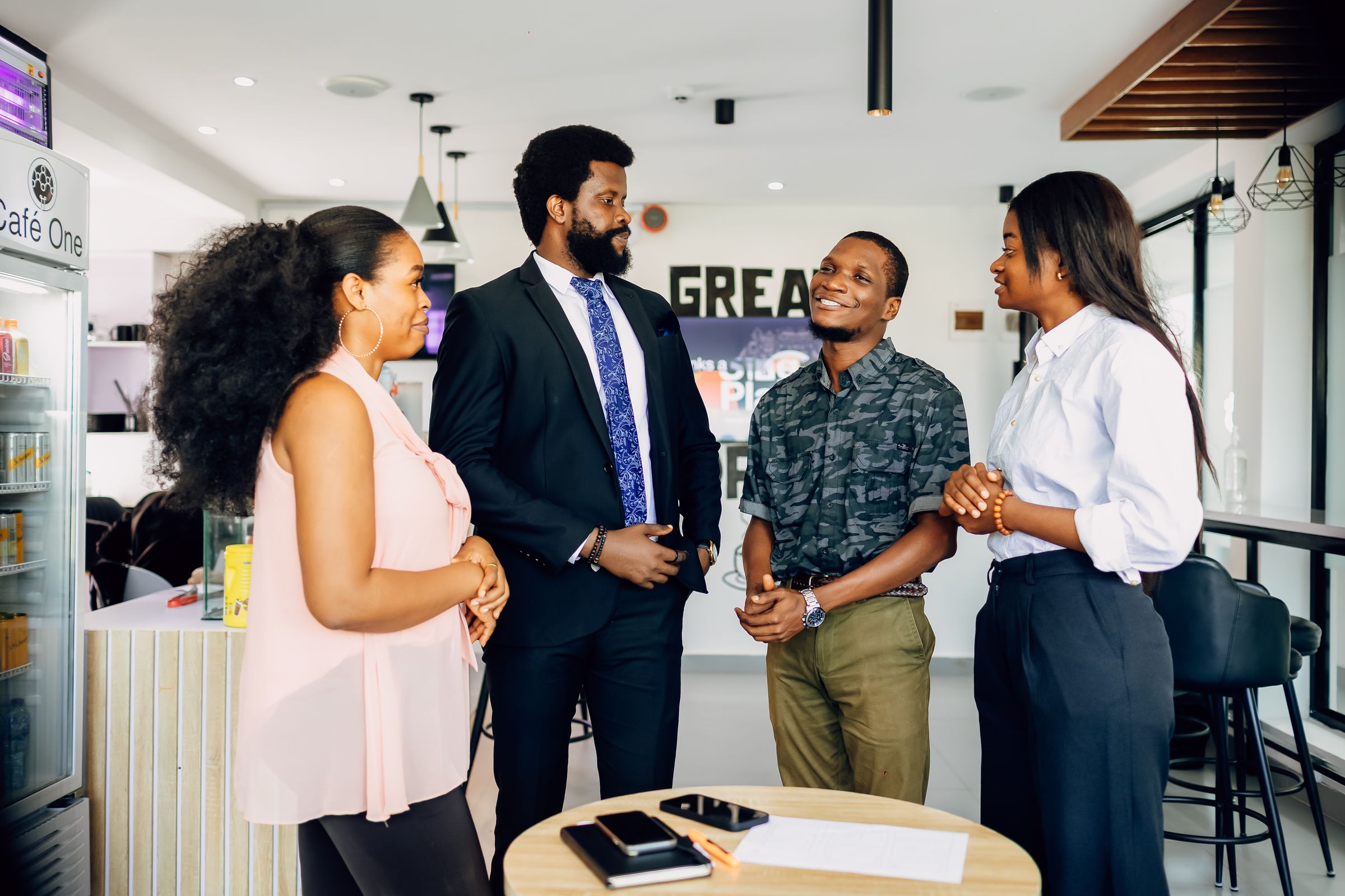 Business leaders in an HR consultation