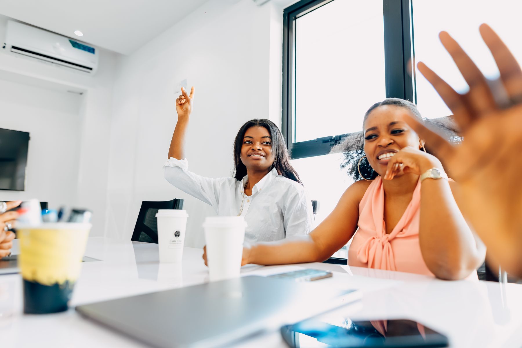 HR professionals collaborating during a workforce discussion